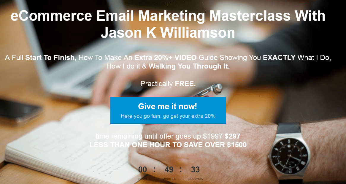 Jason K Williamson - eCom eMail Marketing Masterclass