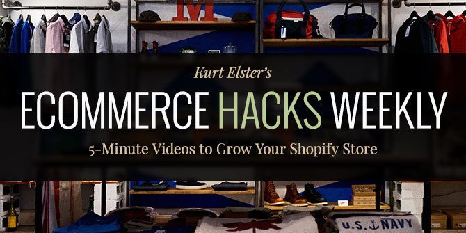 Kurt Elster – Ecommerce Hacks Weekly (50 Videos)