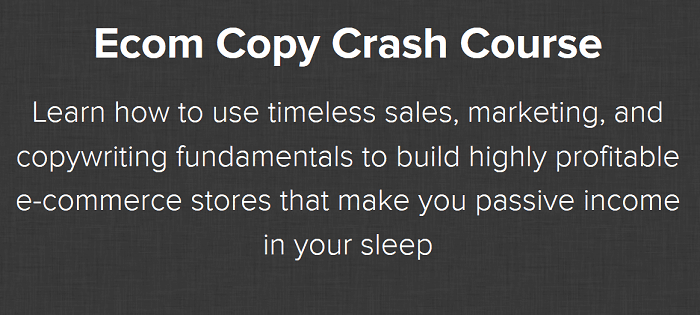 Nate Schmidt - Ecom Copy Crash Course