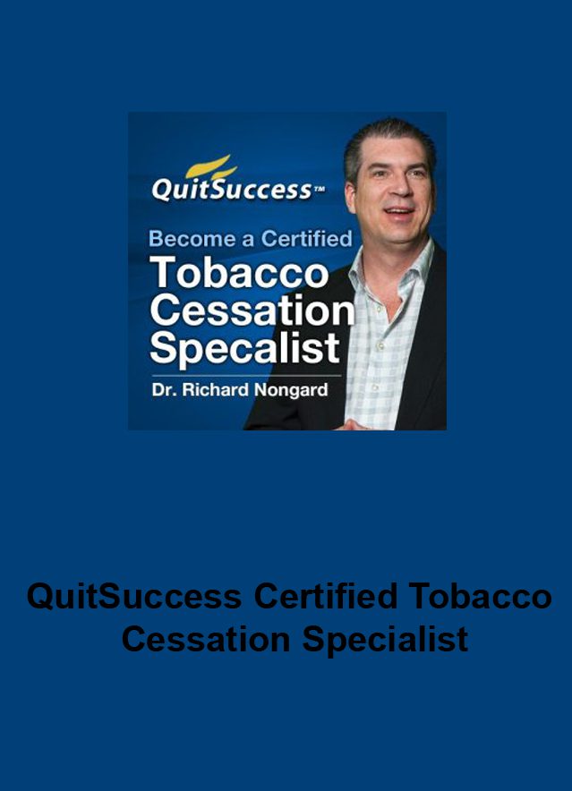 QuitSuccess Certified Tobacco Cessation Specialist