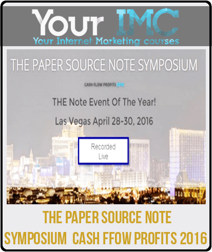 The Paper Source Note Symposium : Cash Ffow Profits 2016