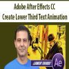 Adobe After Effects CC – Create Lower Third Text Animation