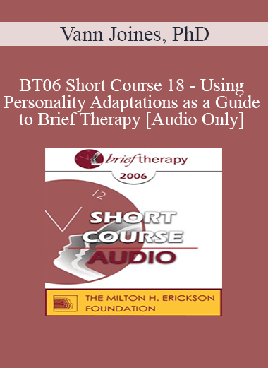 [Audio Download] BT06 Short Course 18 - Using Personality Adaptations as a Guide to Brief Therapy - Vann Joines