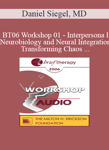 [Audio Download] BT06 Workshop 01 - Interpersonal Neurobiology and Neural Integration - Transforming Chaos and Rigidity into Coherence: Defining the Mind and Well-Being - Daniel Siegel