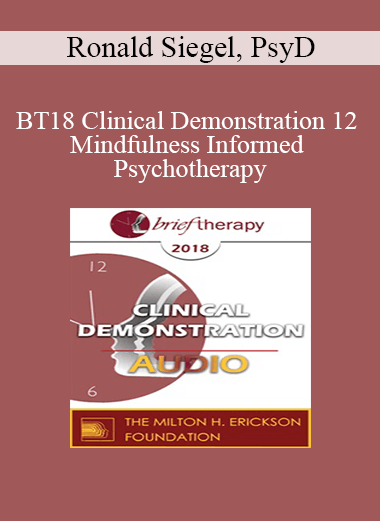 [Audio Download] BT18 Clinical Demonstration 12 - Mindfulness Informed Psychotherapy: A Demonstration - Ronald Siegel