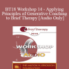 [Audio Download] BT18 Workshop 14 - Applying Principles of Generative Coaching to Brief Therapy - Robert Dilts