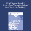 [Audio Download] EP05 Topical Panel 11 - Role of the Therapist/Role of the Client - Claudia Black