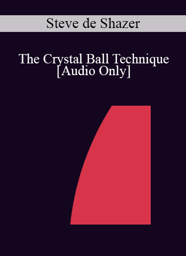 [Audio Download] IC88 Workshop 63 - The Crystal Ball Technique - Steve de Shazer