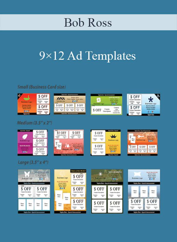 [Download Now] Bob Ross – 9×12 Ad Templates