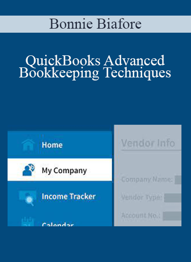 Bonnie Biafore - QuickBooks Advanced Bookkeeping Techniques