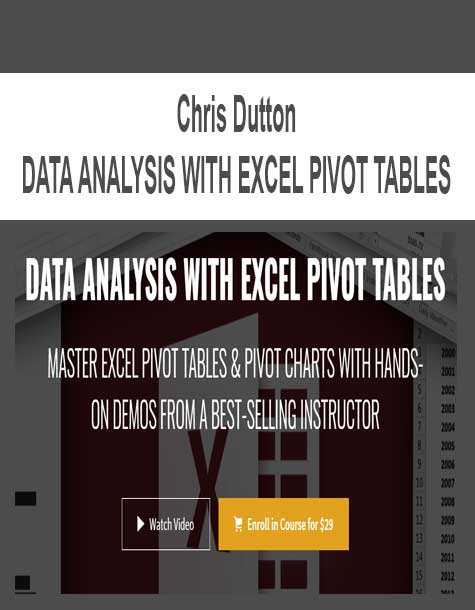 [Download Now] Chris Dutton - DATA ANALYSIS WITH EXCEL PIVOT TABLES