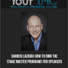 [Download Now] Darren LaCroix - How to Own the Stage Master Programs for Speakers