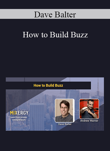 Dave Balter - How to Build Buzz