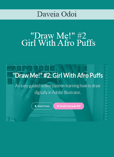 Daveia Odoi - "Draw Me!" #2: Girl With Afro Puffs