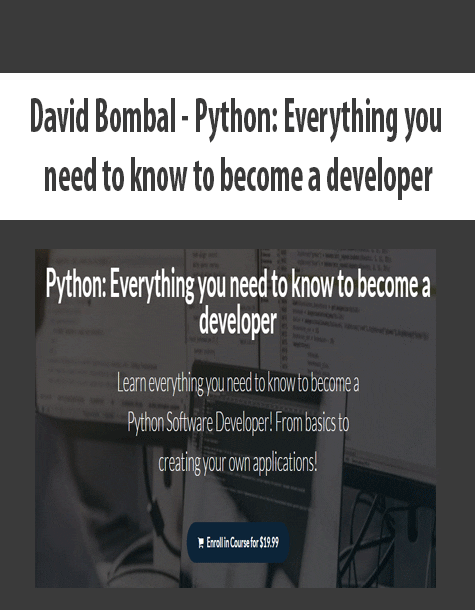 [Download Now] David Bombal - Python: Everything you need to know to become a developer