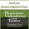 David Laro – Business Valuation & Taxes