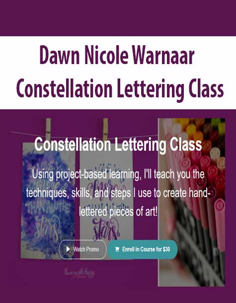 [Download Now] Dawn Nicole Warnaar - Constellation Lettering Class