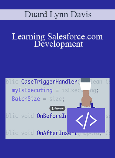 Duard Lynn Davis - Learning Salesforce.com Development