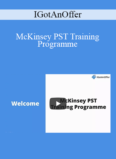 IGotAnOffer - McKinsey PST Training Programme