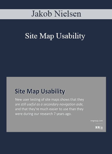 Jakob Nielsen - Site Map Usability