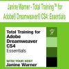 [Pre-Order] Janine Warner - Total Training™ for Adobe® Dreamweaver® CS4: Essentials