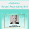 [Download Now] John Grinder – Dynamic Presentations 1986