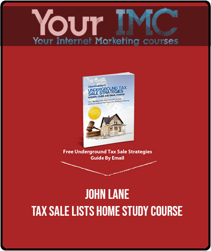 John Lane - Tax Sale Lists Home Study Course