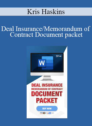 Kris Haskins - Deal Insurance/Memorandum of Contract Document packet