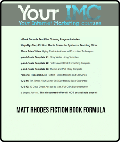 Matt Rhodes - Fiction Book Formula