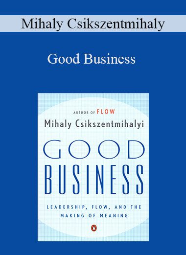 Mihaly Csikszentmihaly - Good Business