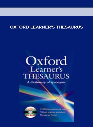 Oxford Learner’s Thesaurus