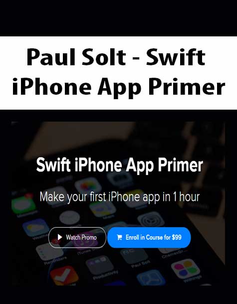 [Download Now] Paul Solt - Swift iPhone App Primer