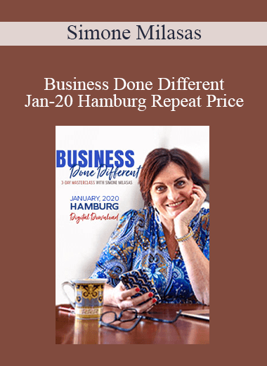 Simone Milasas - Business Done Different Jan-20 Hamburg Repeat Price