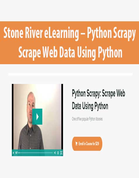 [Download Now] Stone River eLearning – Python Scrapy: Scrape Web Data Using Python