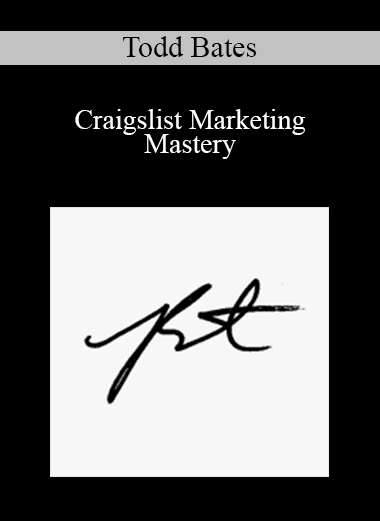 Todd Bates - Craigslist Marketing Mastery