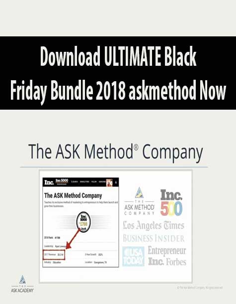 ULTIMATE Black Friday Bundle 2018 askmethod Now