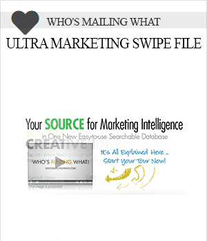 [Download Now] Who’s Mailing What – Ultra Marketing Swipe File