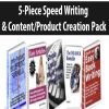 5-Piece Speed Writing & Content/Product Creation Pack