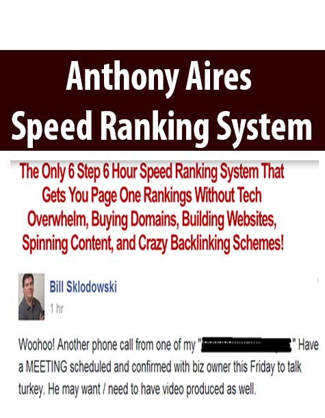 Anthony Aires – Speed Ranking System