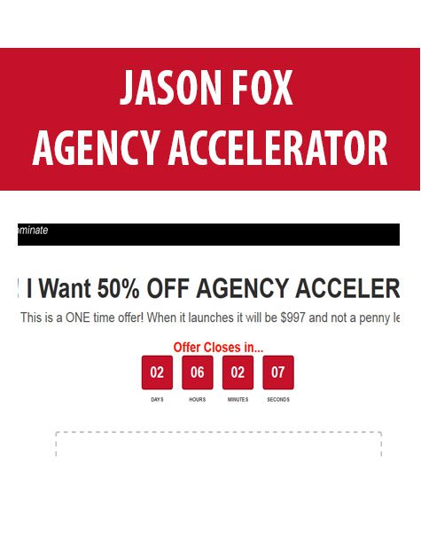 [Download Now] JASON FOX – AGENCY ACCELERATOR