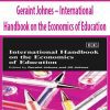 Geraint Johnes – International Handbook on the Economics of Education