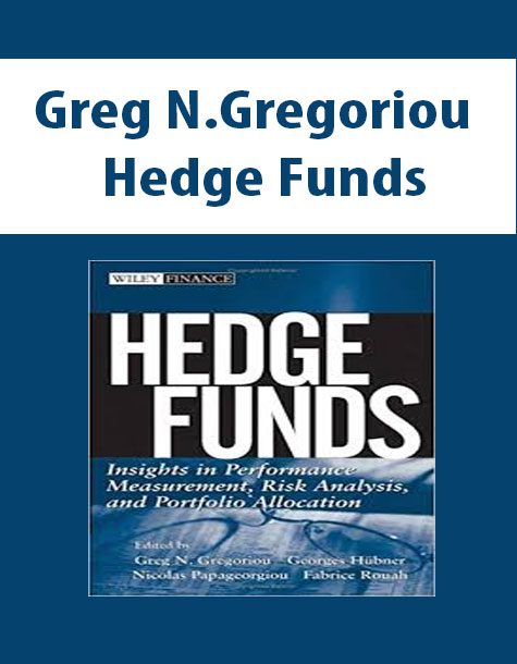 Greg N.Gregoriou – Hedge Funds