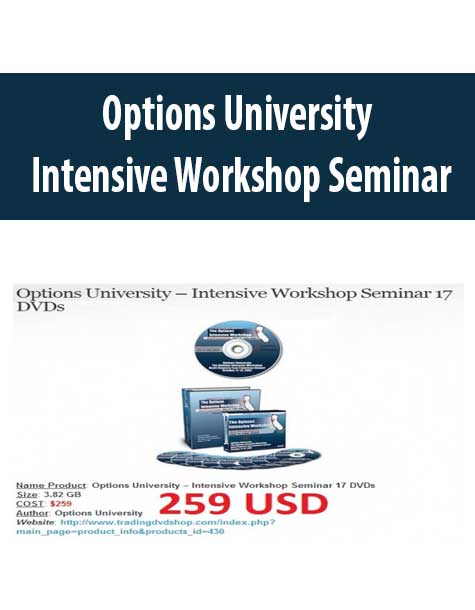 Options University – Intensive Workshop Seminar