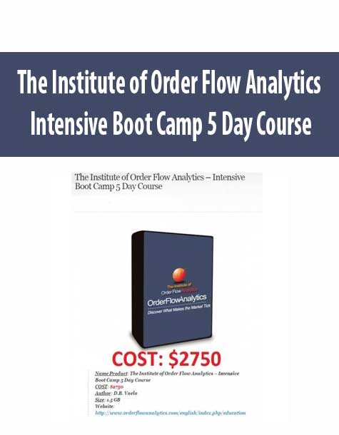 The Institute of Order Flow Analytics – Intensive Boot Camp 5 Day Course