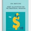 CFA Institute – Asset Allocation for the Individual Investor