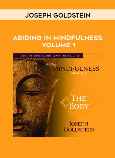 Joseph Goldstein – ABIDING IN MINDFULNESS VOLUME 1