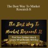 Joshua Lisec - The Best Way To Market Research It