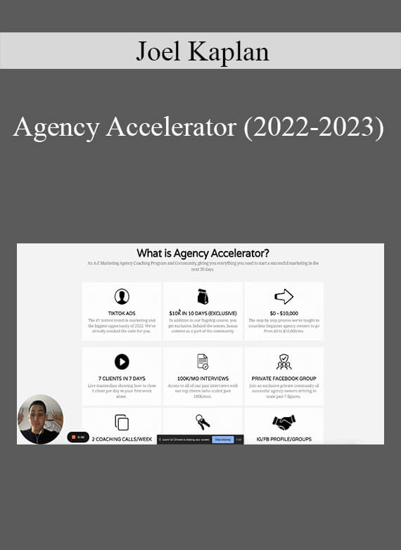 Joel Kaplan - Agency Accelerator (2022-2023)