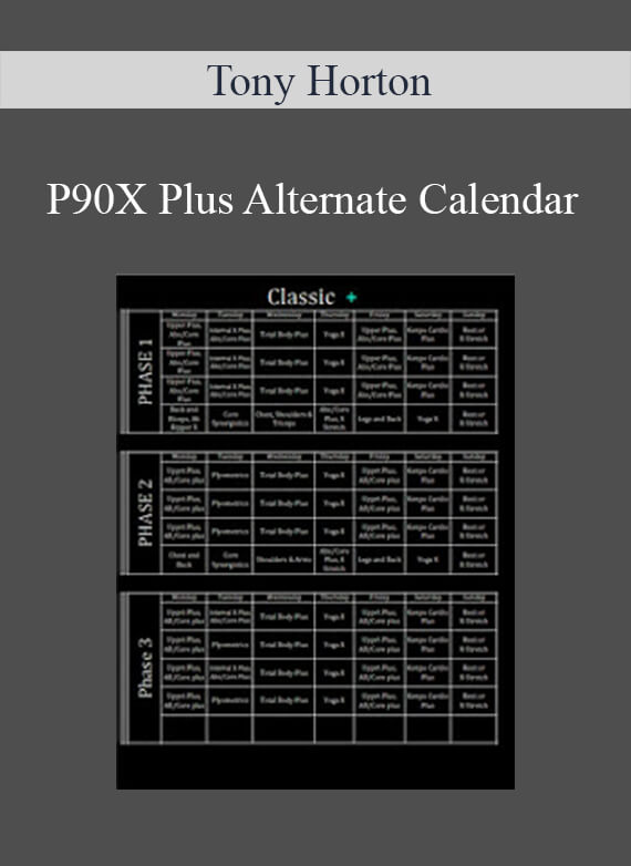 Tony Horton - P90X Plus Alternate Calendar1