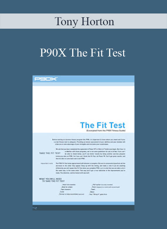 Tony Horton - P90X The Fit Test